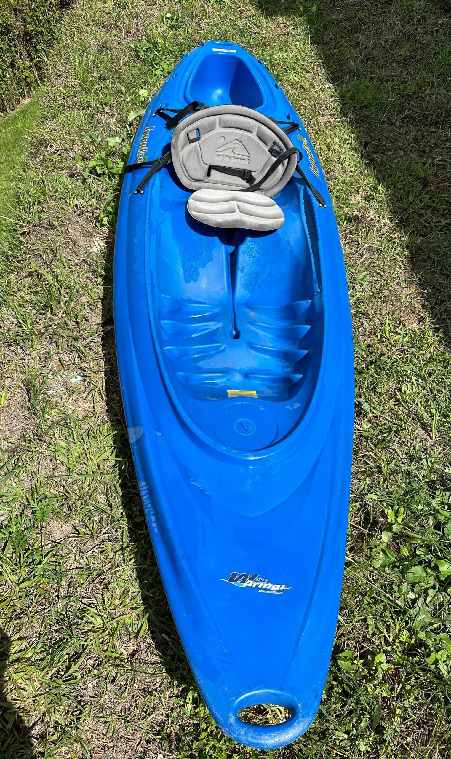 Kayak Sencillo Azul con Silla